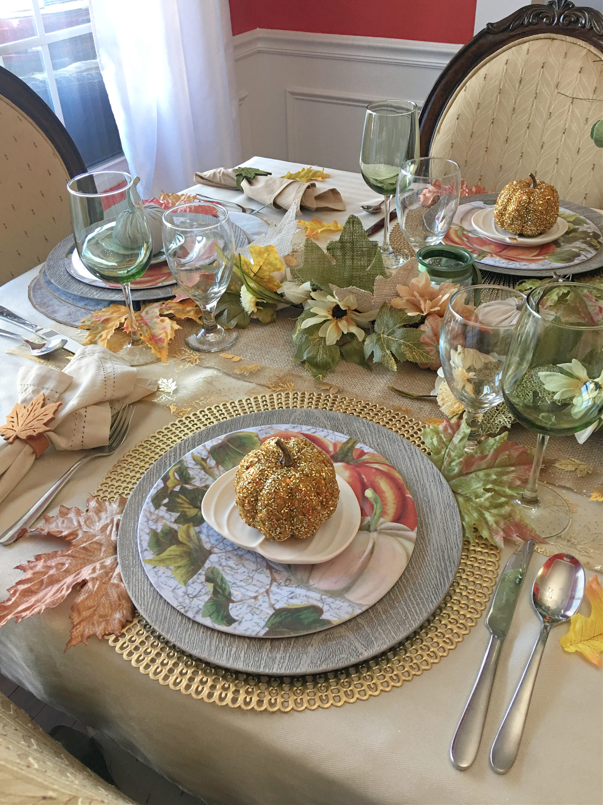 Dollar Store Fall & THANKSGIVING TABLESCAPE IDEAS | HOW TO SHOP THE ...